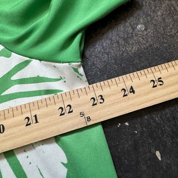 Cut Throat Golf Men's Short-Sleeve Pointed Collar Leaves Shirt Green Extra Large - Picture 7 of 12